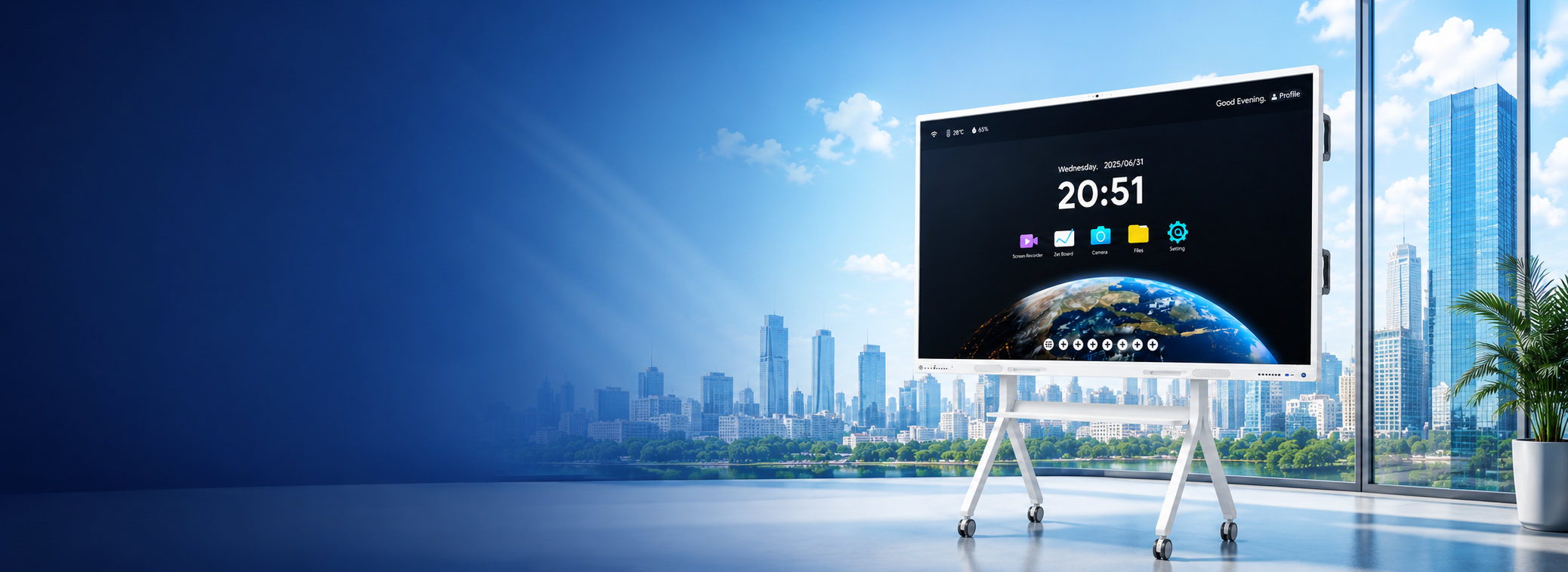 Interactive Flat Panel di ruang kelas dan meeting